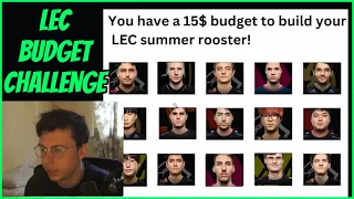 Caedrel Picks His LEC Summer Roster (Budget Challenge!!)