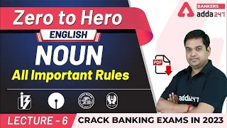 Noun All Important Rules in English Grammar | Adda247 Banking Classes | Lec-6