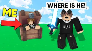 SHRINKING Myself to CHEAT in Hide & Seek.. (Roblox Bedwars)