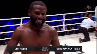 FLOYD MAYWEATHER VS DON MOORE FIGHT FUNNIEST ROUND HIGHLIGHT