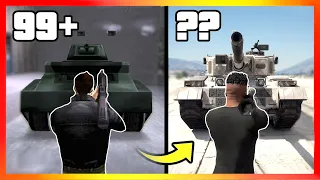 How Many RPGs to DESTROY A TANK in GTA Games? (GTA 3 → GTA 5)