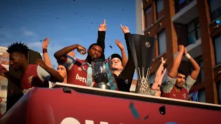 NEW Trophy Bus Parade in EA Sports FC 24 Career Mode!
