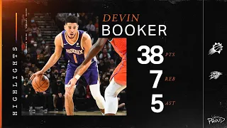 Devin Booker (38 PTS) Ties Season-high in Points vs. Oklahoma City Thunder | Phoenix Suns
