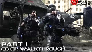 Gears of War Co-op Прохождение Часть 1 "Из тюрьмы и в бой"