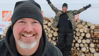 Wood Party On Our Off Grid Homestead