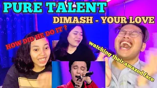 INDONESIAN VOCAL COACH AND FRIEND REACTING TO DIMASH - YOUR LOVE | 1st IMPRESSION  (ENG SUB)