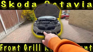 Skoda Octavia MK3 vRS Front Grill Removal Replacement - Skoda Octavia RS 2.0 TSI 2018