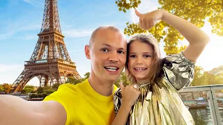 VLOG Dad's Birthday in Paris by Max and Katy