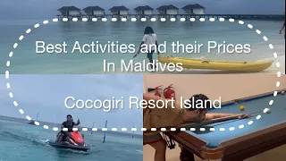 Our amazing activities in Maldives | Food taste, other Activities | Cocogiri Island Resort   ​⁠