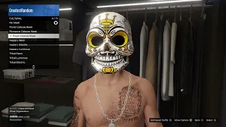 checking out the NEW Calacas Masks in Grand Theft Auto 5 Online