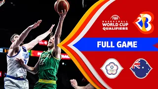 Chinese Taipei v Australia | Full Basketball Game | #FIBAWC 2023 Qualifiers