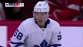 Michael Bunting 10th of the Season vs Detroit Red Wings w/Joe Bowen Commentary (29/1/2022)