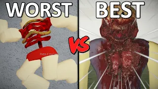 the WORST roblox GORE vs. the BEST roblox GORE...