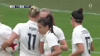 Frauenfussball WM 2019 Quali Deutschland Färöer 1  Halbzeit