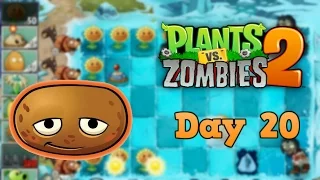 Plants vs Zombies 2 | Frostbite Caves Day 20 | Walkthrough