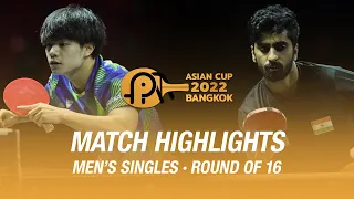 Yukiya Uda vs Sathiyan Gnanasekaran | MS | 2022 ITTF-ATTU Asian Cup (R16)