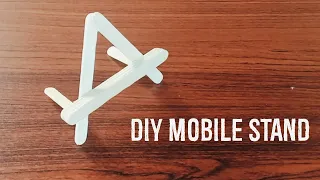 DIY IDEAS | How To Make Mobile Stand Using Popsicle Sticks | Popsicle Stick Crafts