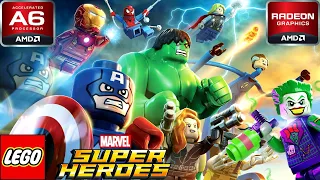 LEGO Marvel Super Heroes (AMD A6, Radeon R4 Graphics) Low End PC (512MB) Playable!