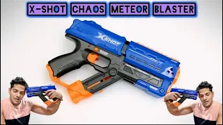 X-SHOT CHAOS METEOR BLASTER with 12 Dart Balls | Review | Toy