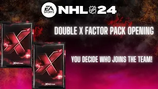 NHL 24 X-Factor Pack Opening | You decide who joins the team!