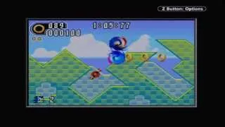 Game Boy player - Sonic Advance 2