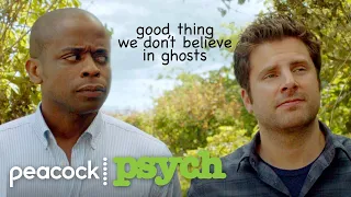 solving a crime in a definitely NOT haunted house | Psych