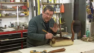 Repairing a broken leg on a walnut chair Part 1