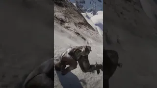 Arthur Morgan Falling off the Cliff - Red Dead Redemption 2 #Shorts