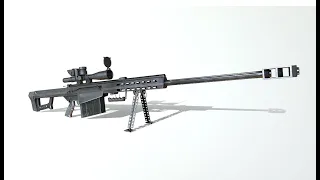 Barrett M82 Sniper в 3D от Darken