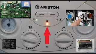 How to do. Repair of gas boiler ARISTON. Chimney error.