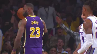 LeBron James Wanna Murder Nemanja Bjelica With Dunk Then Stare Down! Lakers vs Kings 2019 NBA Season