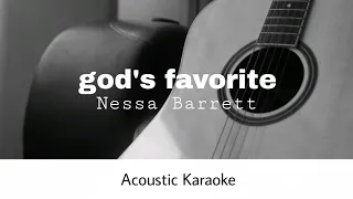 Nessa Barrett - god's favorite (Acoustic Karaoke)