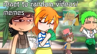 `||past straw hats react to random videos ~ english • onepiece [ short like Levi ] °lazy video💀👍