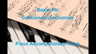 Bayan Ko by Constancio de Guzman - Piano Accompaniment Track