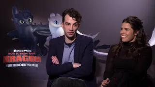 How to Train Your Dragon: The Hidden World || America Ferrera & Jay Baruchel INTVW ||#SocialNews.XYZ