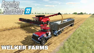 WELKER FARMS - Harvesting Barley | Welker Farms Map | Farming Simulator 22 | Timelapse 1