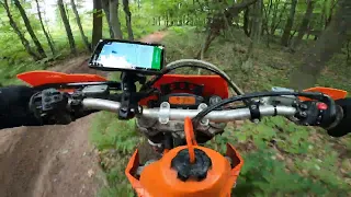 Jack Pine Enduro 2022. Riding to the checkpoint on a KTM 525 EXC