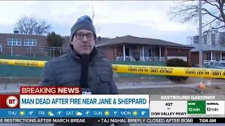 Man dead after fire near Jane and Sheppard