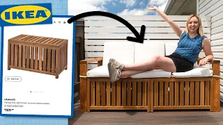 DIY outdoor sofa from IKEA storage boxes ☀️ DIY IKEA Hack