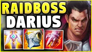 NEW RAIDBOSS DARIUS! THIS BUILD MAKES DARIUS UNKILLABLE! (GOD-MODE BUILD) - League of Legends