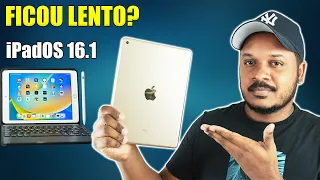 iPad 5ª Geração em 2023 desempenho após atualização para iPadOs 16 + dica de caneta stylus da shopee