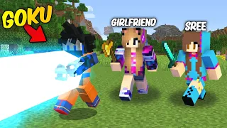 Speedrunner VS Hunter With My Girlfriend But, I Become a GOKU in Minecraft...