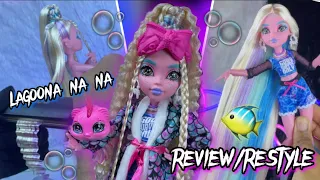 Monster High Spa Day Lagoona Blue Restyle/Review 🐠🐚🫧