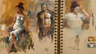 TRAILER | The Artist’s Sketchbook: Figures in Gouache | Part 3 with Steve Huston