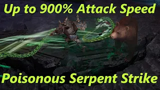 Poisonous Serpent Strike Beastmaster with Crazy Attack Speed 0.8.1c Last Epoch