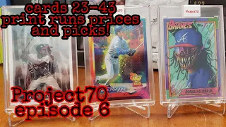 PROJECT70 Episode 6 CARDS 23-42 ACUNA JR. Hank Aaron Mike Piazza and More! project 70