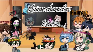Anime characters react (pt.1) tbhk, demon slayer, assassination classroom, HxH,servamp, death note