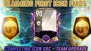 CLAIMING OUR FIRST ICON IN FIFA MOBILE 21 | TEAM UPGRADE WITH NEW ICON | FULL THEME SQUAD BUILDING