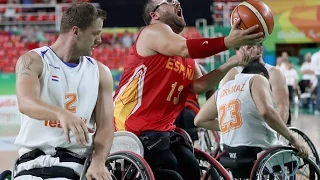 Wheelchair Basketball | Netherlands vs Spain | Men’s preliminaries | Rio 2016 Paralympic Games