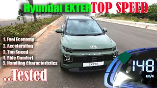 Hyundai EXTER SPEED TEST I Handling I Top Speed I Ride Comfort I Acceleration & Power TESTED..!!!